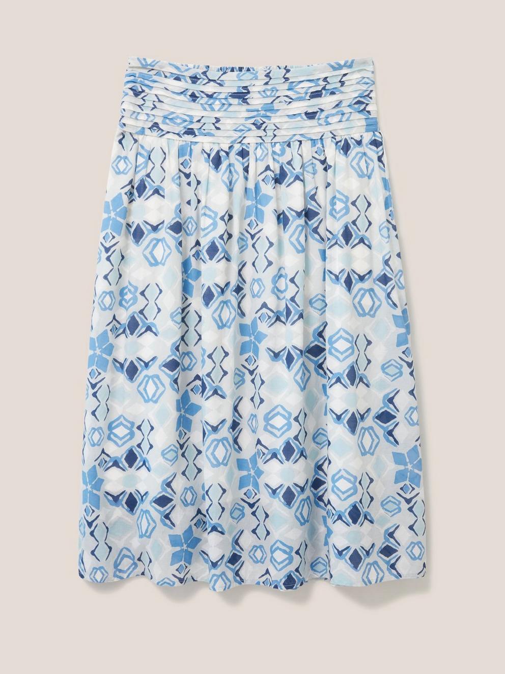 Maeva Skirt in BLUE MLT - FLAT FRONT