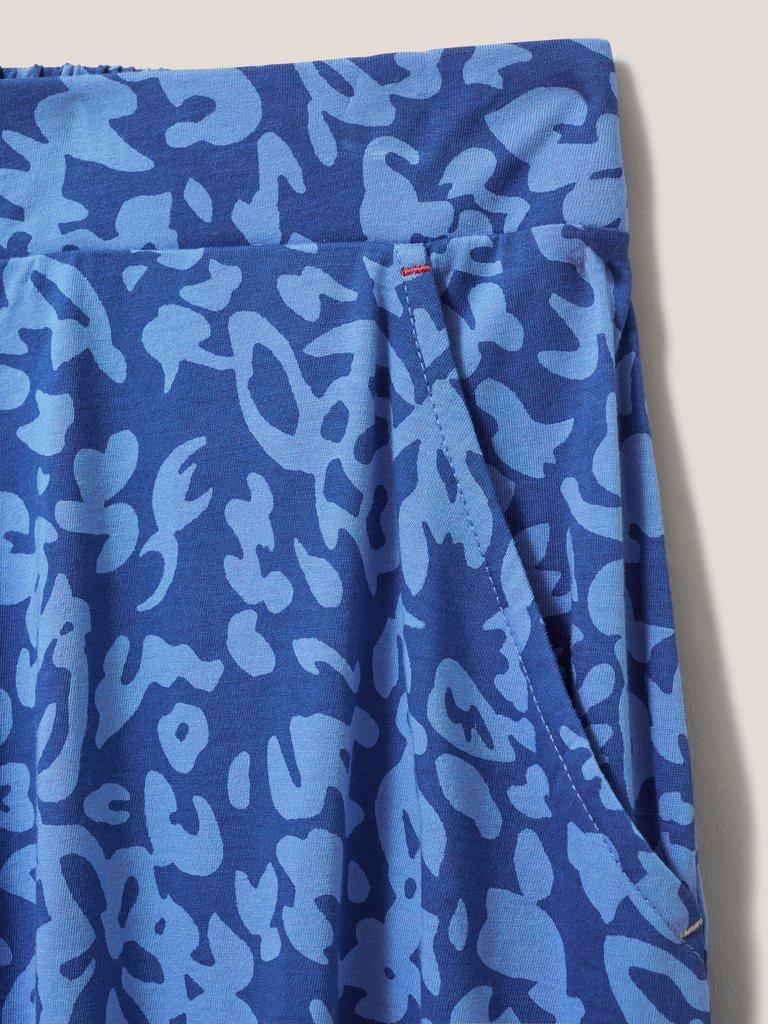 Mora Jersey Midi Skirt  in BLUE MLT - FLAT DETAIL
