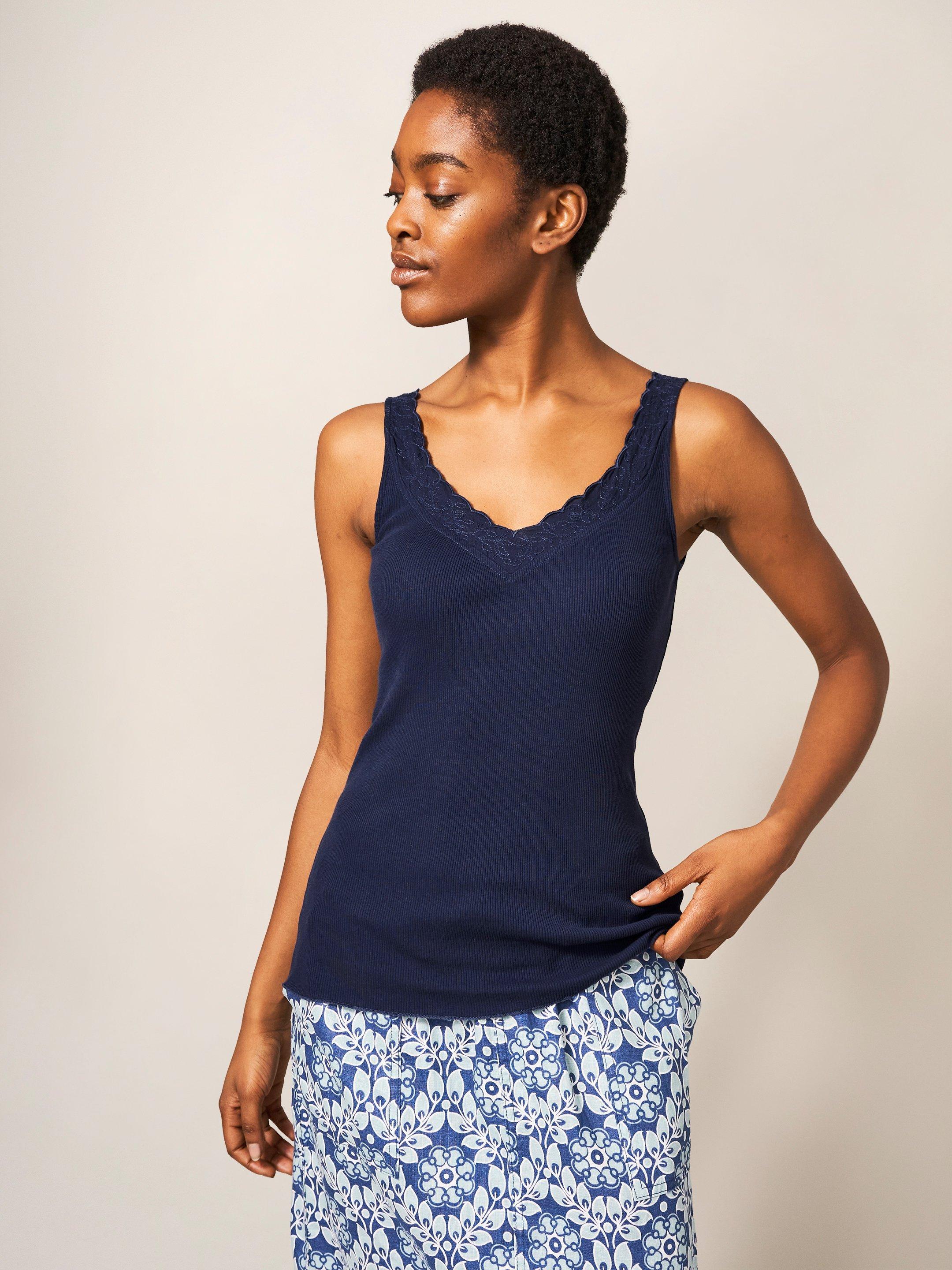 Navy deals camisole vest