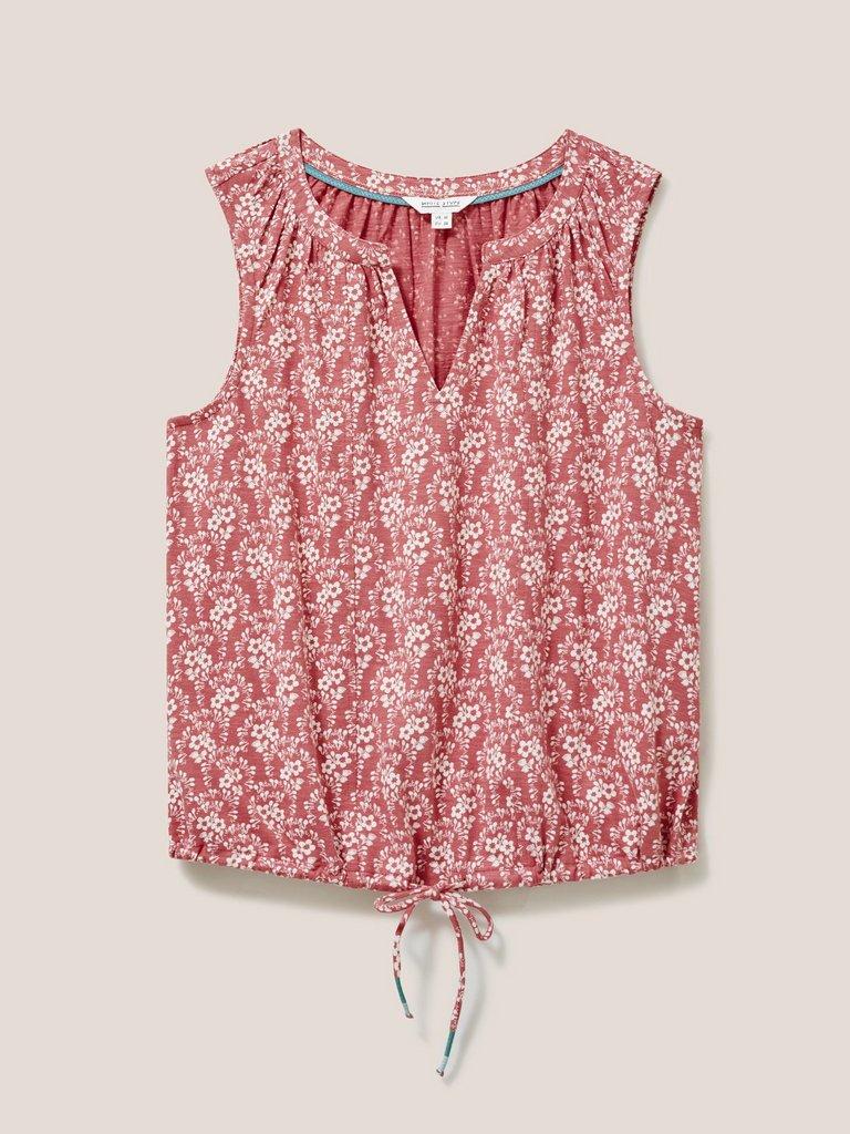 SUNRISE PRINT VEST in PINK PR - FLAT FRONT