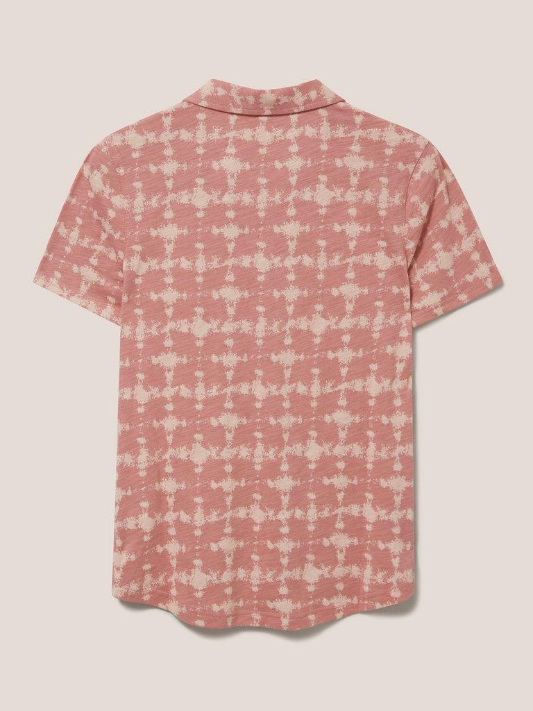 Penny Pocket Cotton Jersey Shirt in PINK PR - FLAT BACK