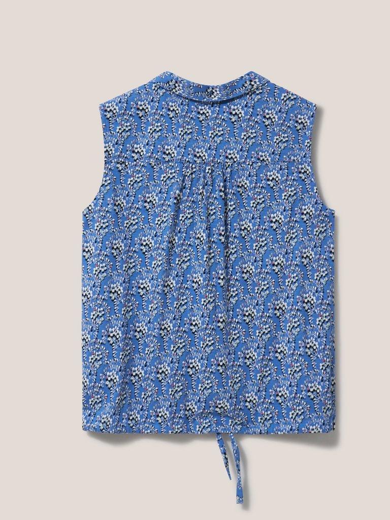 FLOWING GRASSES JERSEY SHIRT in BLUE PR - FLAT BACK