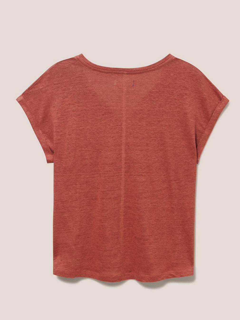 LINEN SUNSHINE TEE in LGT PINK - FLAT BACK