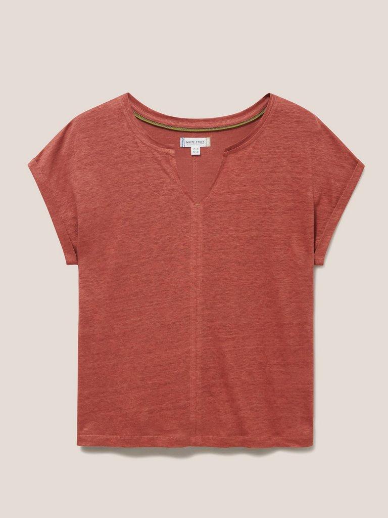 LINEN SUNSHINE TEE in LGT PINK - FLAT FRONT