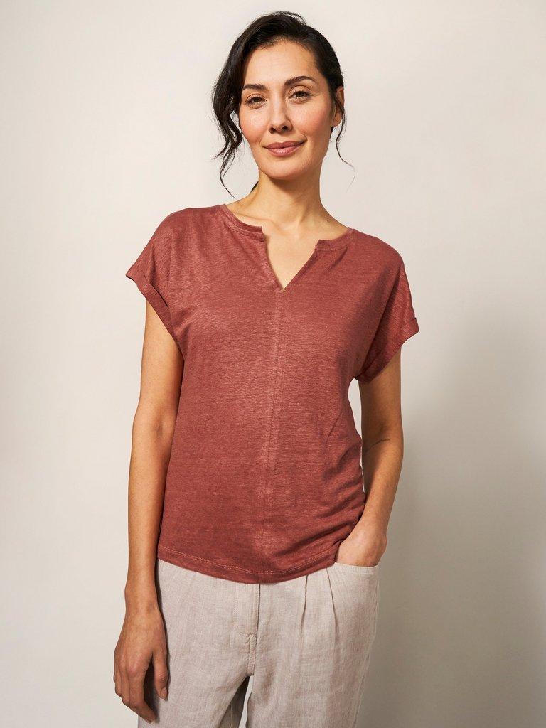 LINEN SUNSHINE TEE in LGT PINK - LIFESTYLE