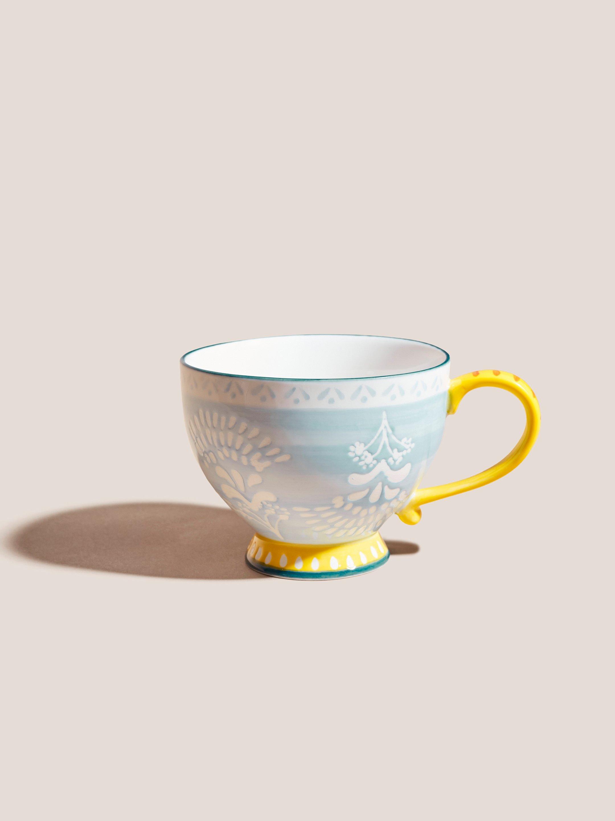 Favourites Pastel Mug in BLUE MLT - FLAT FRONT