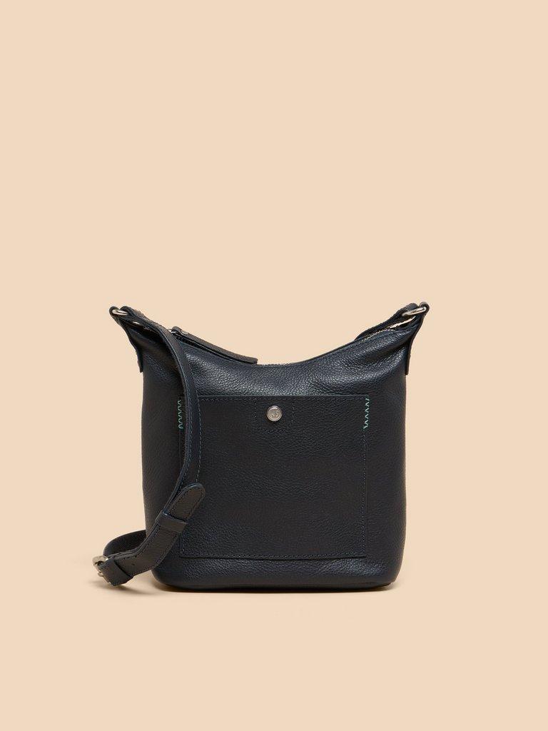 Mini Fern Leather Crossbody in DARK NAVY | White Stuff