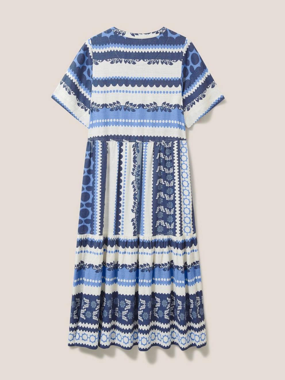 Pip Midi Dress in BLUE MLT - FLAT BACK