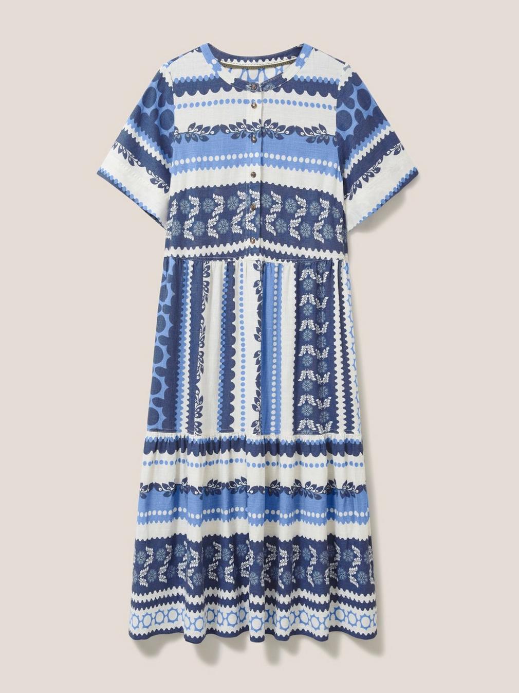 Pip Midi Dress in BLUE MLT - FLAT FRONT