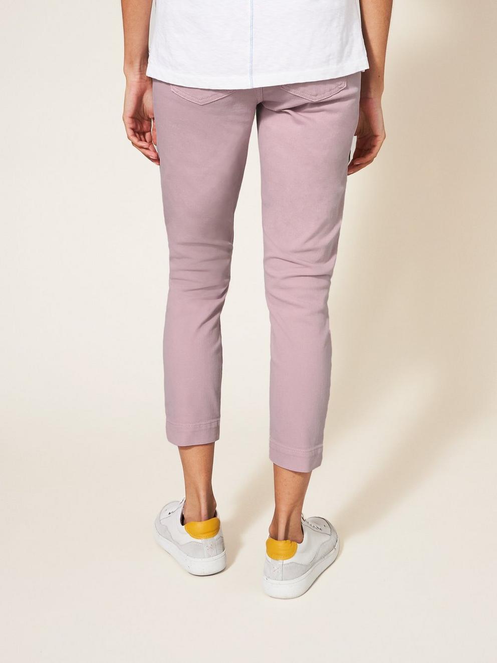Janey Cropped Jegging in DUS PINK - MODEL BACK
