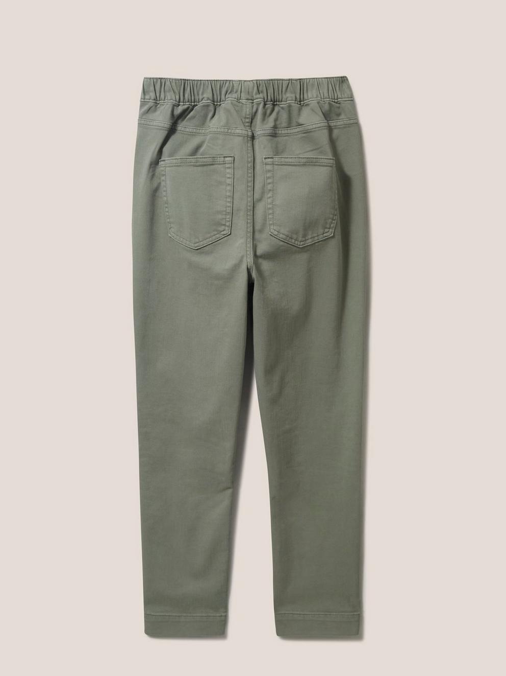 Janey Cropped Jegging in LGT GREEN - FLAT BACK