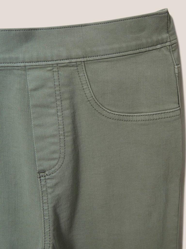 Janey Cropped Jegging in LGT GREEN - FLAT DETAIL