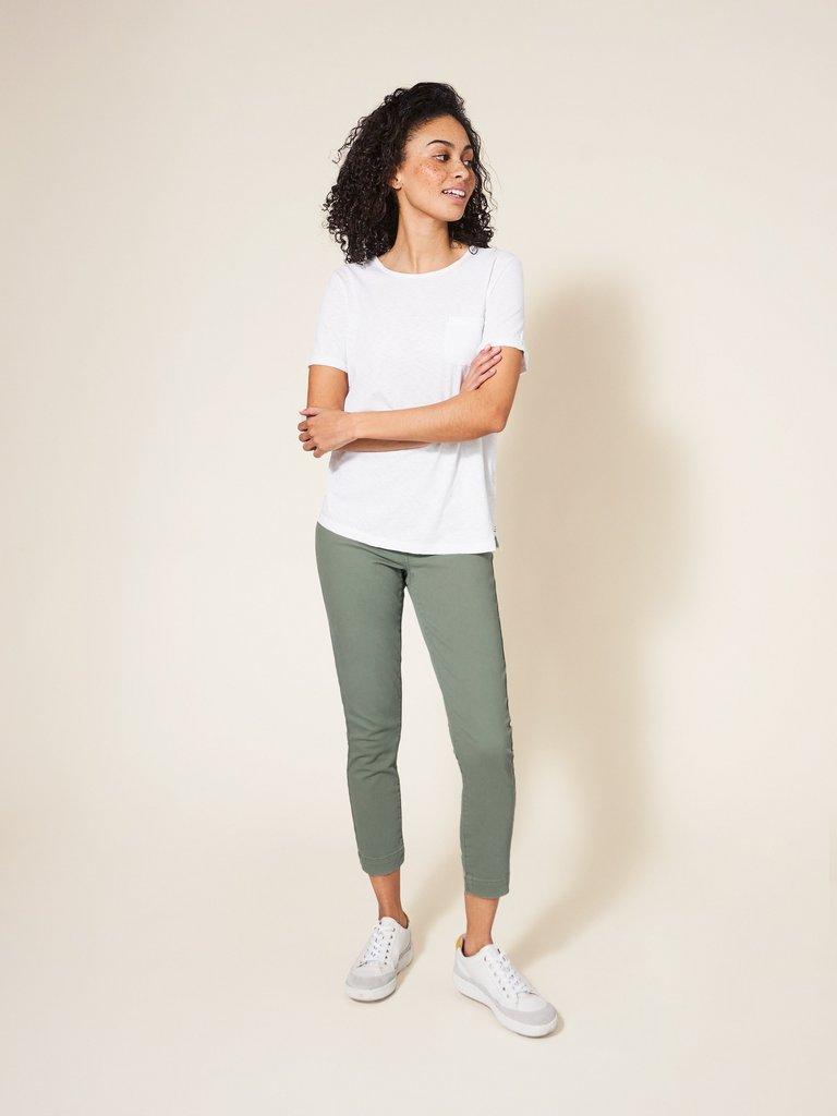Janey Cropped Jegging in LGT GREEN - LIFESTYLE
