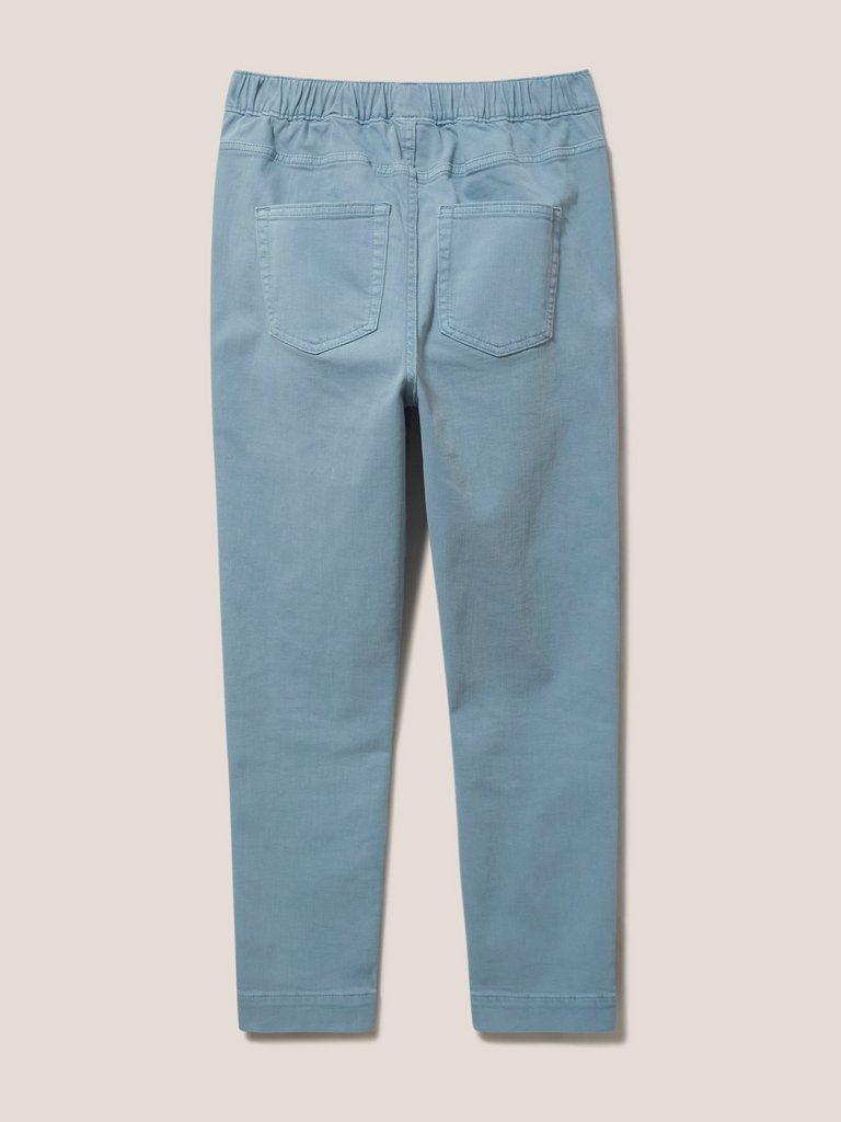 Janey Cropped Jegging in MID TEAL - FLAT BACK