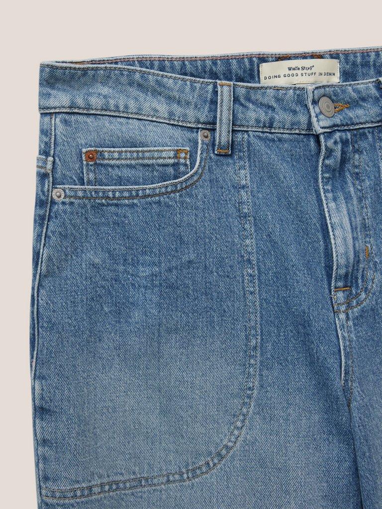 Tia Wide Leg Crop Jeans in LGT DENIM - FLAT DETAIL