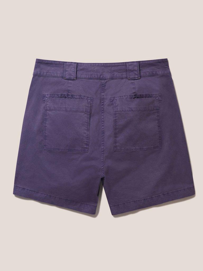 Tessa Chino Shorts in DUS PURPLE - FLAT BACK