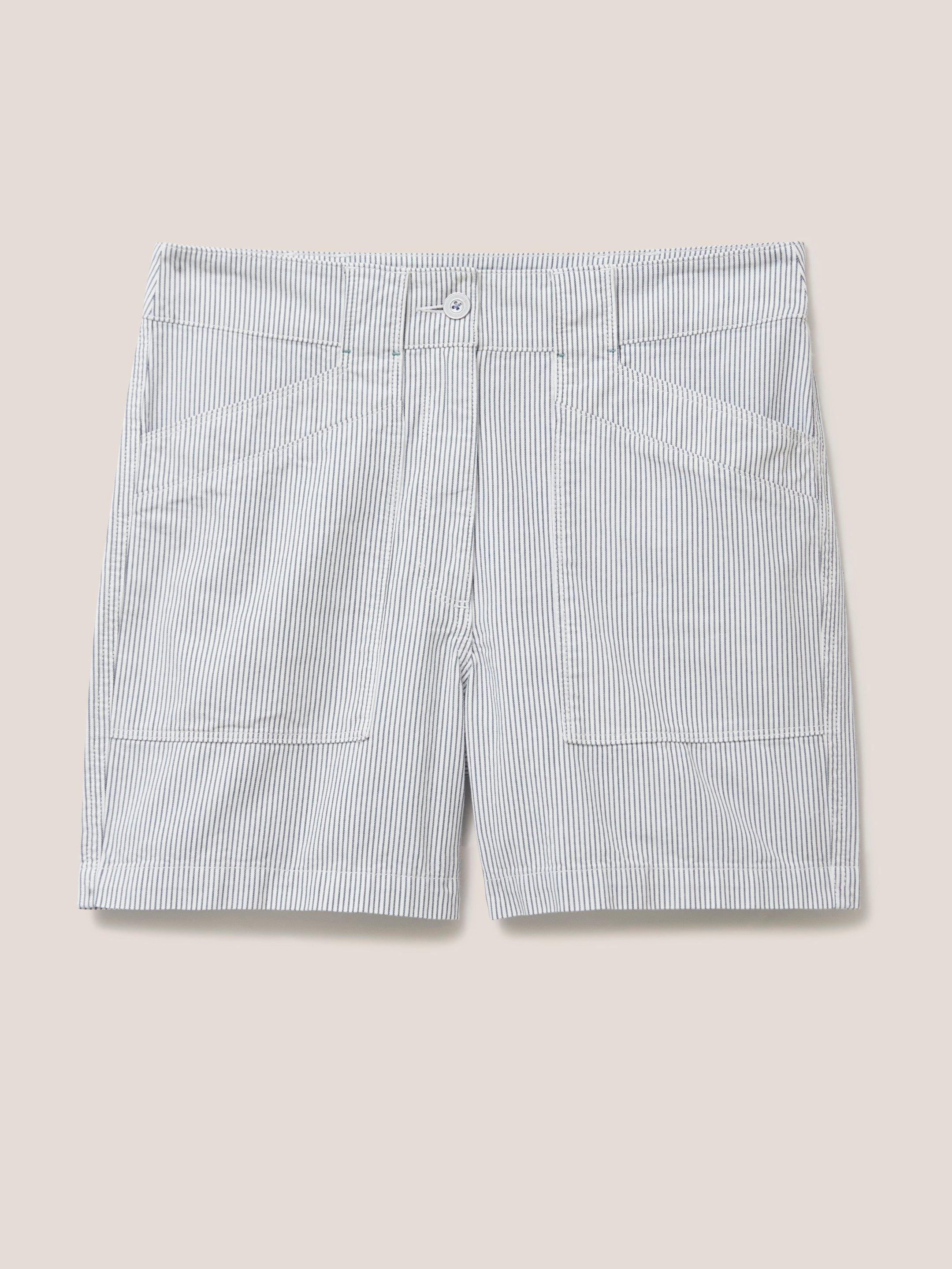 Tessa Chino Shorts in IVORY MLT - FLAT FRONT