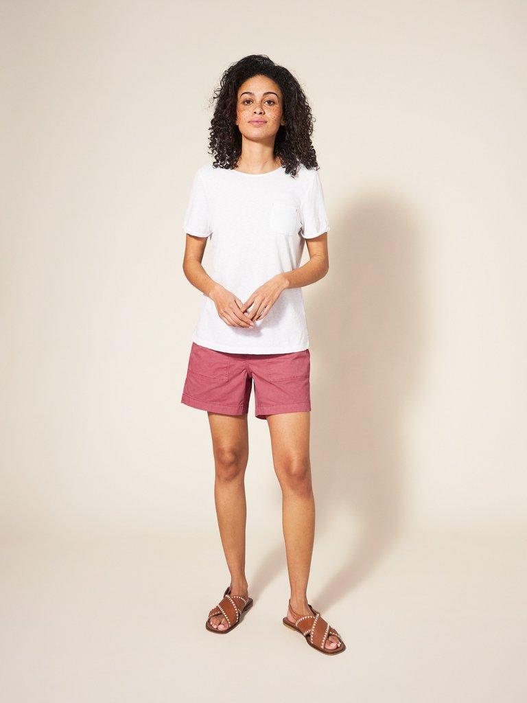 Tessa Chino Shorts in MID PINK - LIFESTYLE