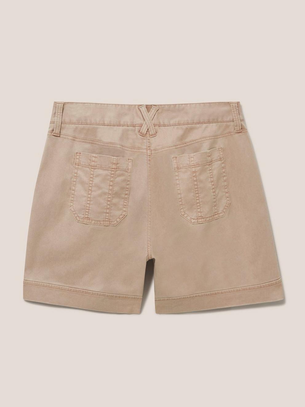 Mollie Combat Shorts in DK NAT - FLAT BACK