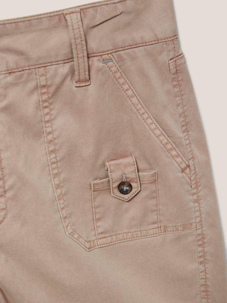 Mollie Combat Shorts in DK NAT - FLAT DETAIL