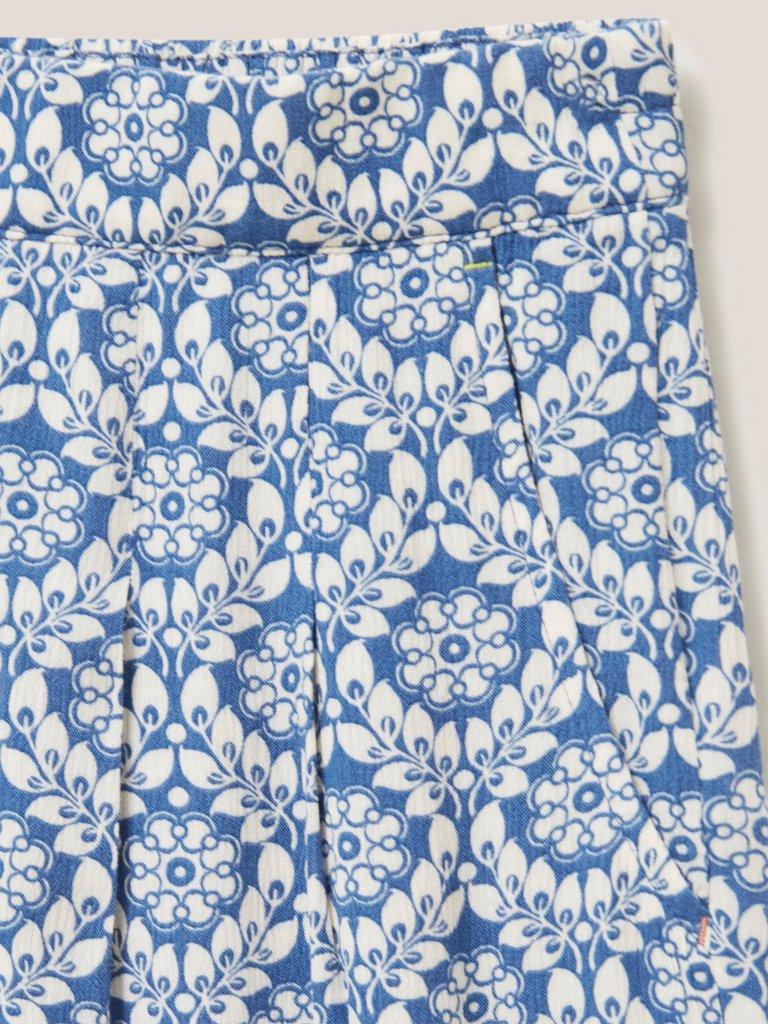 Matilda Crinkle Shorts in BLUE MLT - FLAT DETAIL
