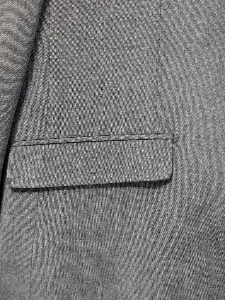 Heath Chambray Blazer in CHAMB BLUE - FLAT DETAIL