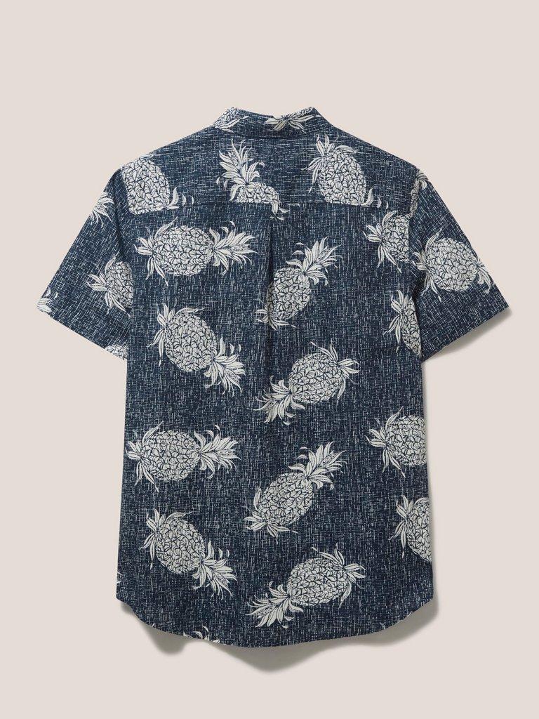 Penare Pineapple PR SS Shirt in DARK NAVY - FLAT BACK
