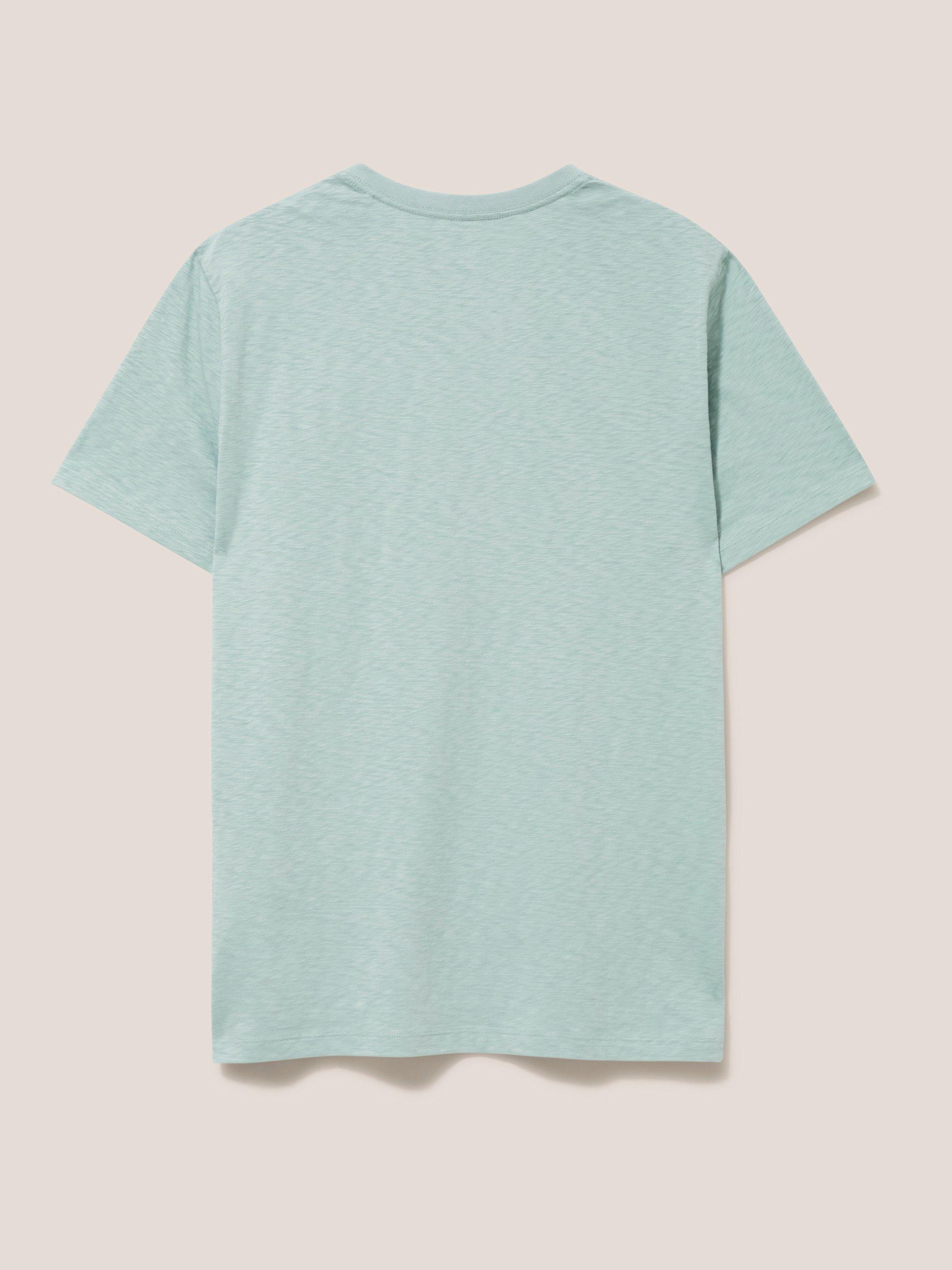 Escape Graphic Tee in MINT GREEN - FLAT BACK