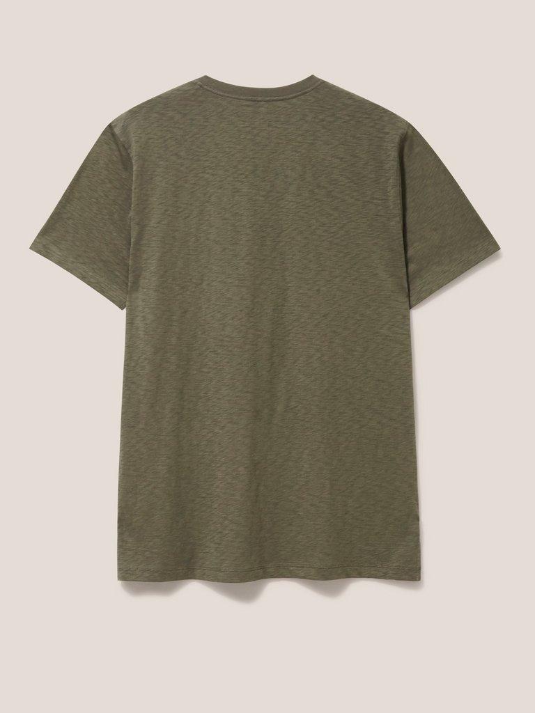 Goliath Beetle Graphic Tee in KHAKI GRN - FLAT BACK