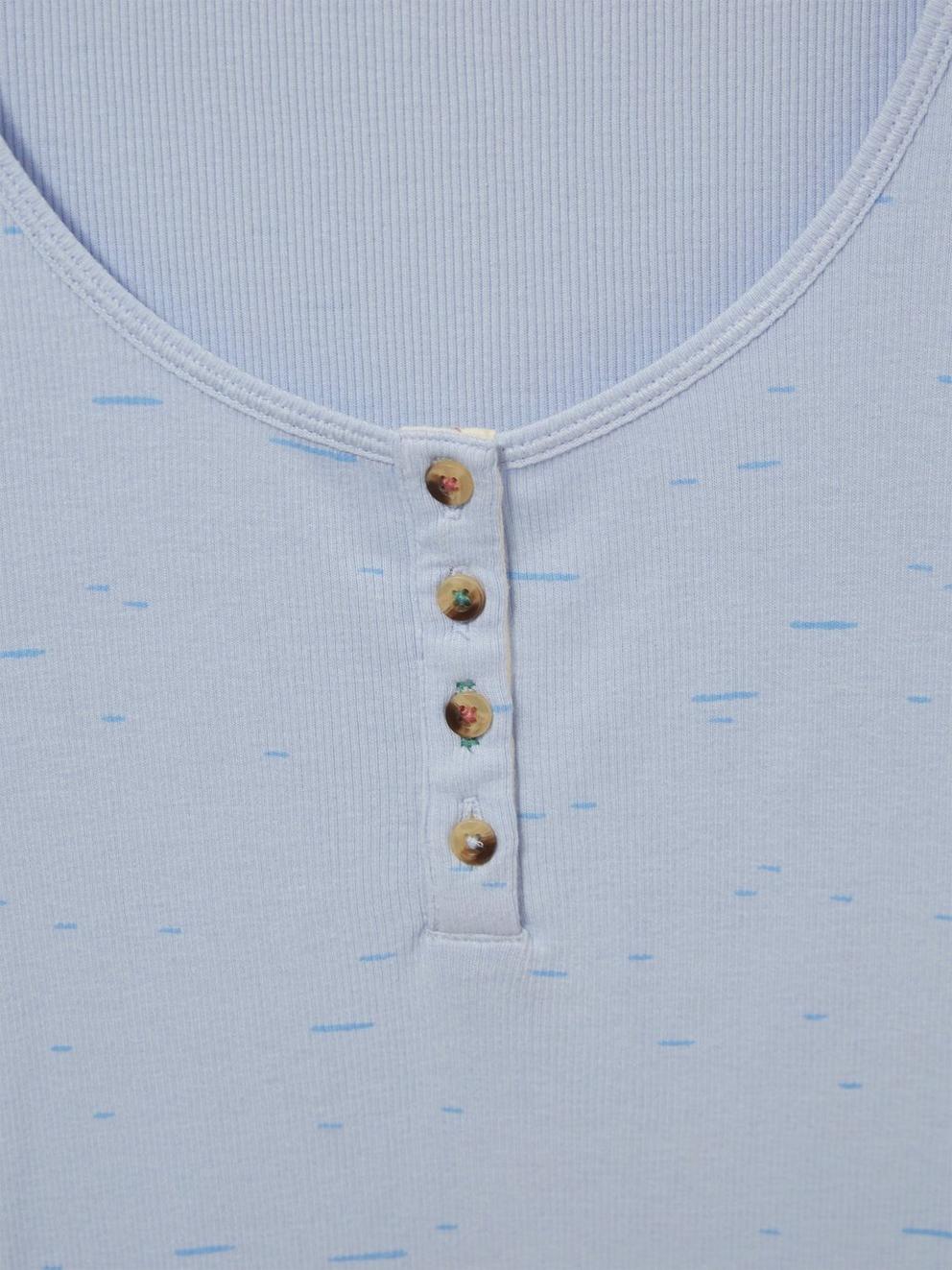 SHERBET TEE in BLUE PR - FLAT DETAIL