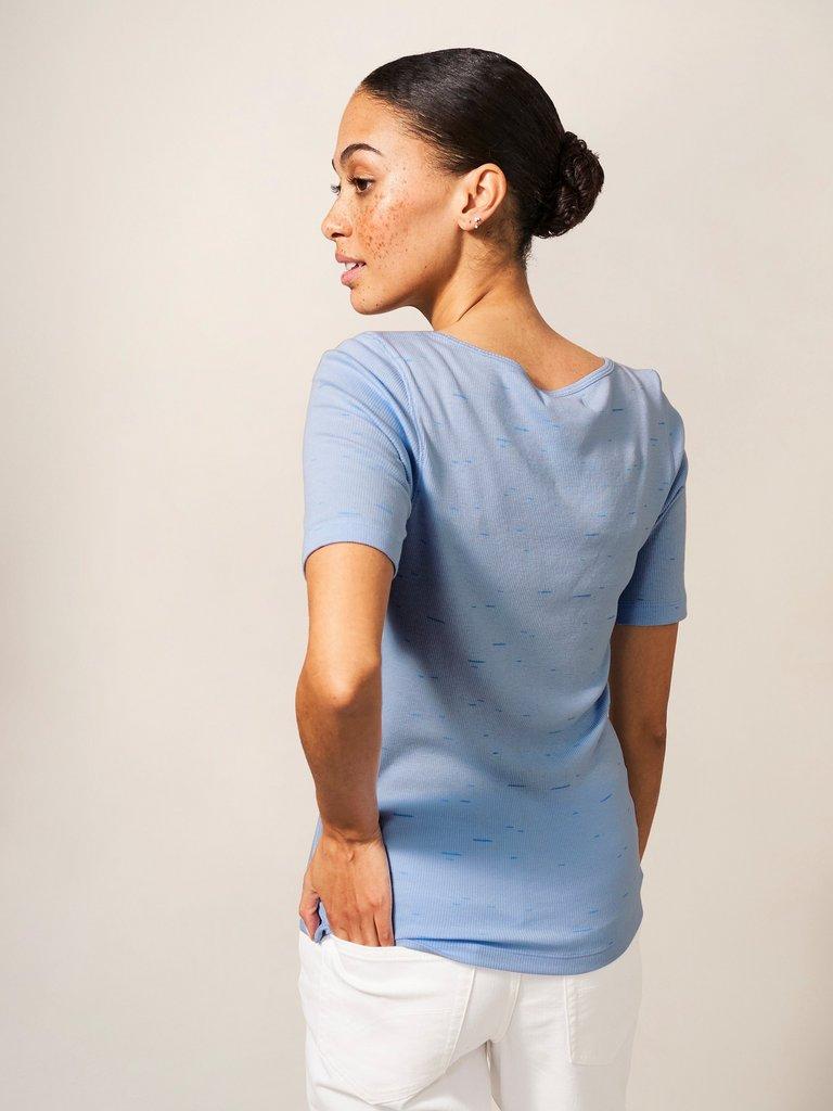 SHERBET TEE in BLUE PR - MODEL BACK