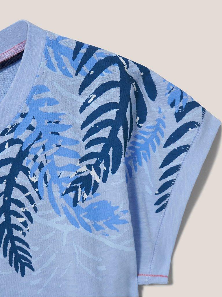 Nelly Print Teeshirt in BLUE MLT - FLAT DETAIL