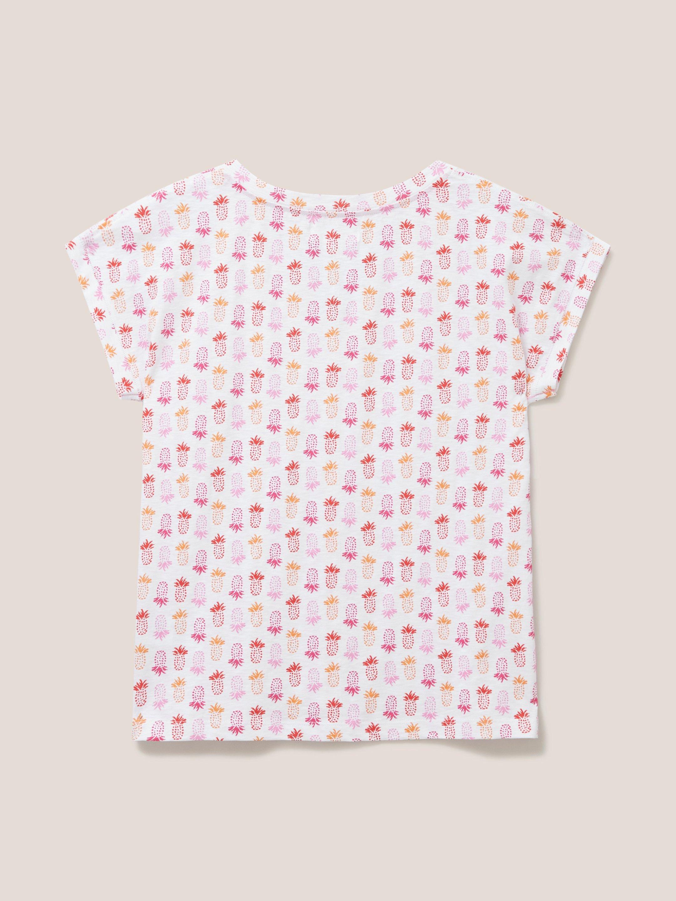 Nelly Print Teeshirt in ORANGE PRINT | White Stuff