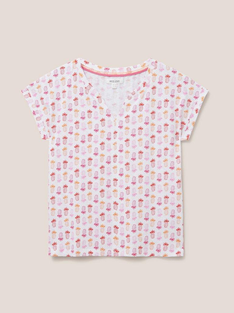 Nelly Print Teeshirt in ORANGE PR - FLAT FRONT