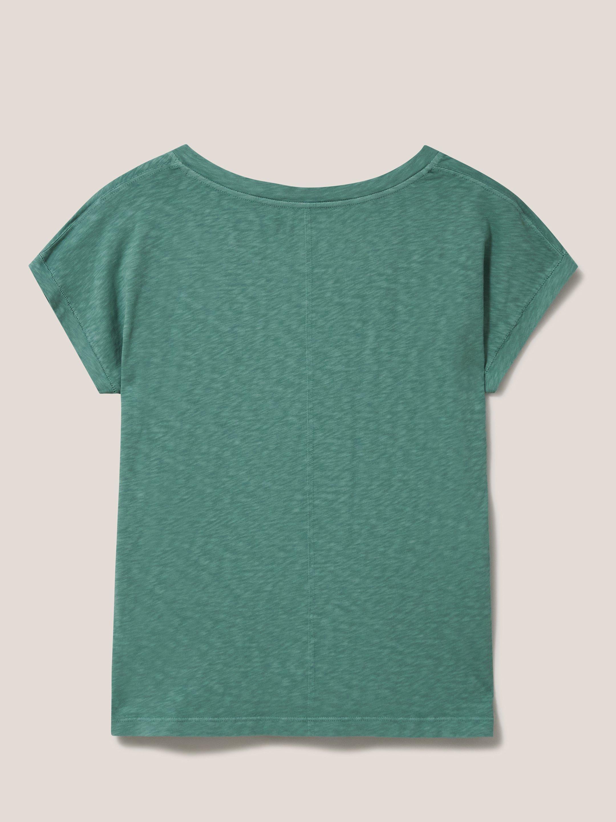 NELLY TEE in DK TEAL - FLAT BACK