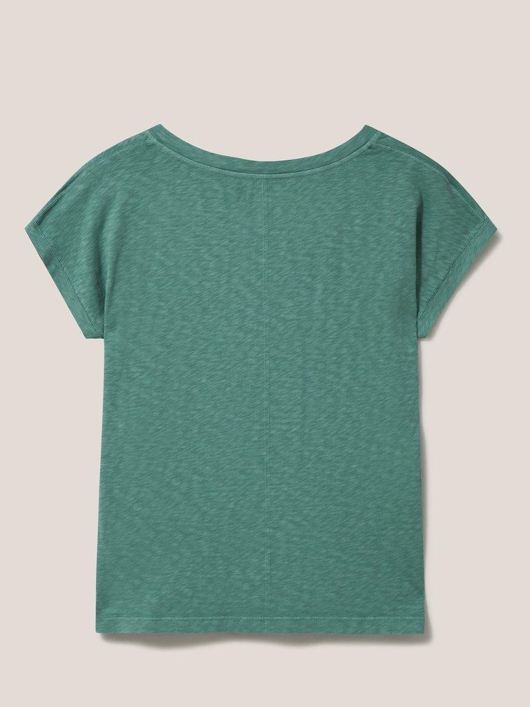 NELLY TEE in DK TEAL - FLAT BACK