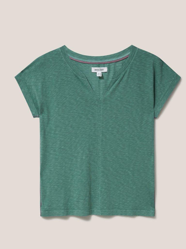 NELLY TEE in DK TEAL - FLAT FRONT