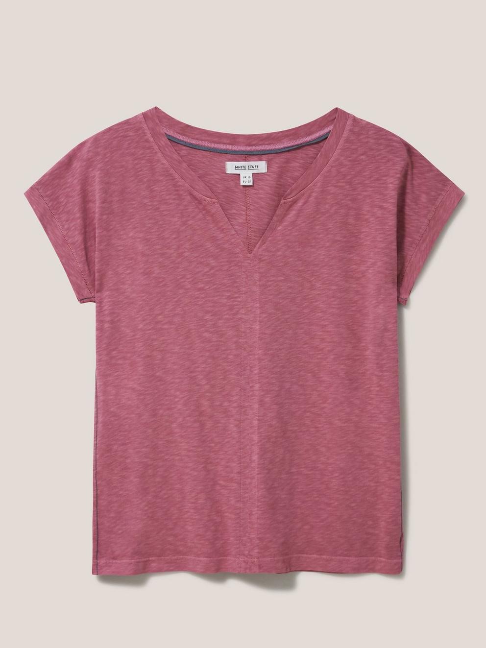 NELLY TEE in DUS PINK - FLAT FRONT