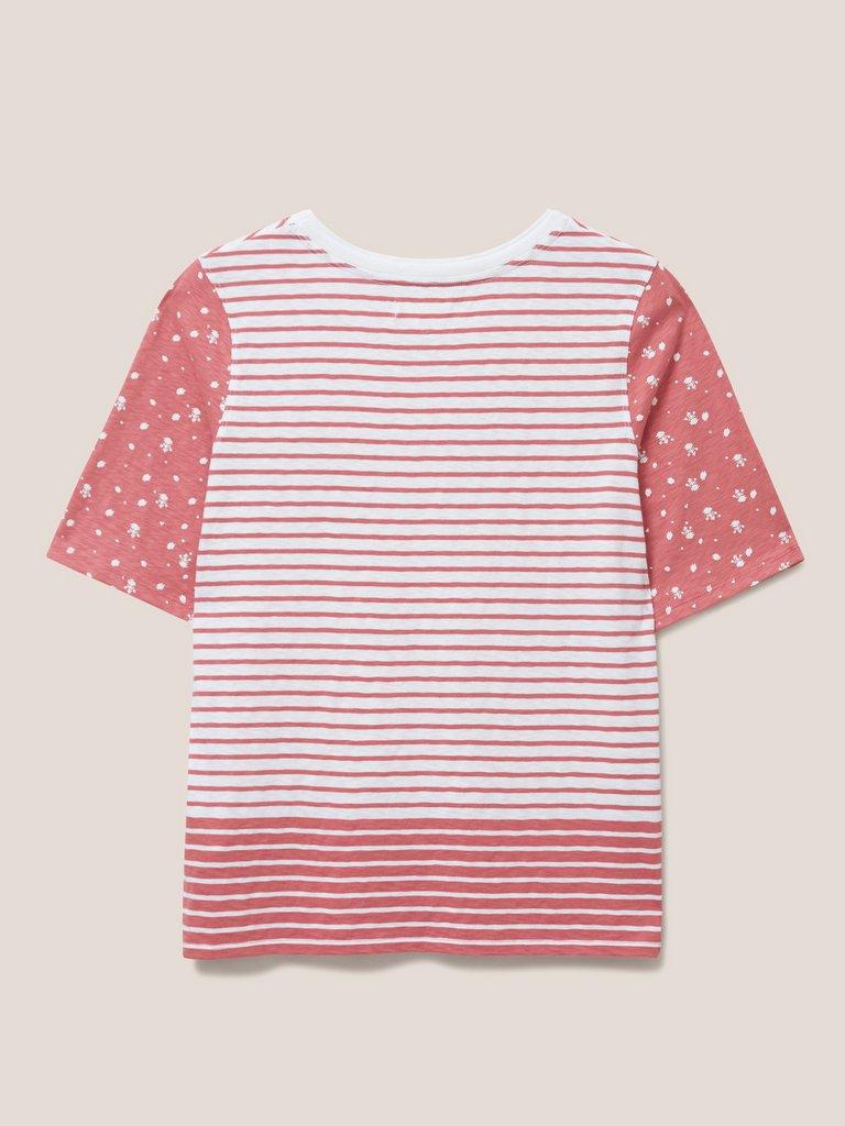 ANNABEL STRIPE TEE in PINK MLT - FLAT BACK