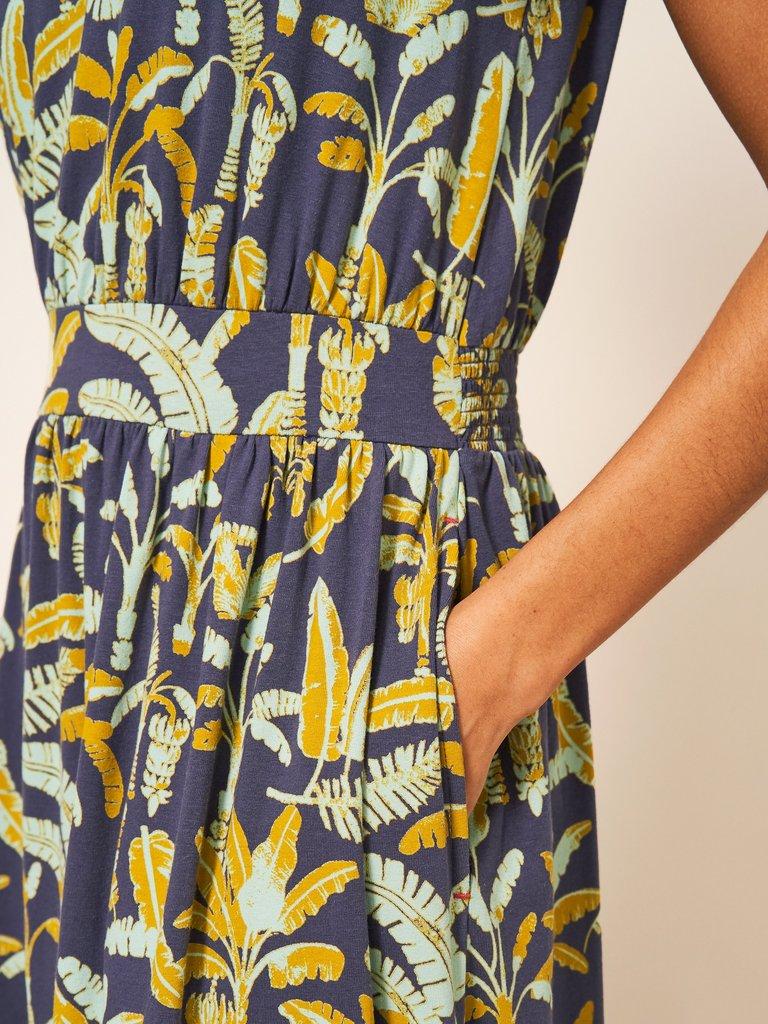 Darcie Jersey Maxi Dress in PURPLE MLT - MODEL DETAIL