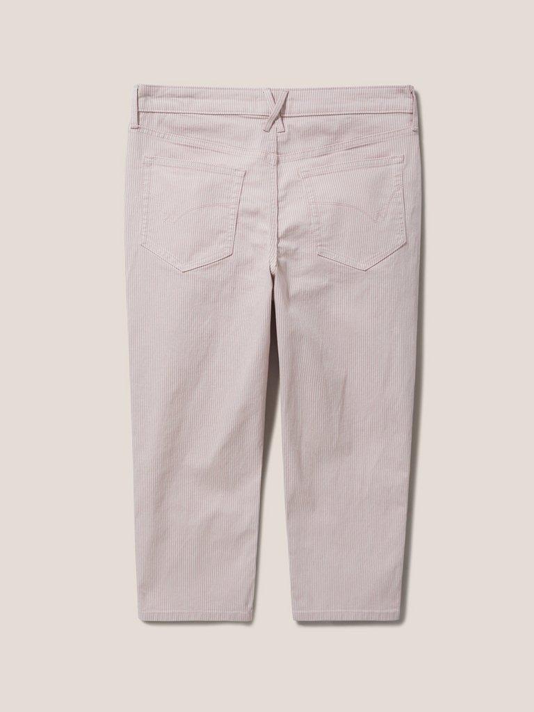 Blake Straight Crop Jean in PINK MLT - FLAT BACK
