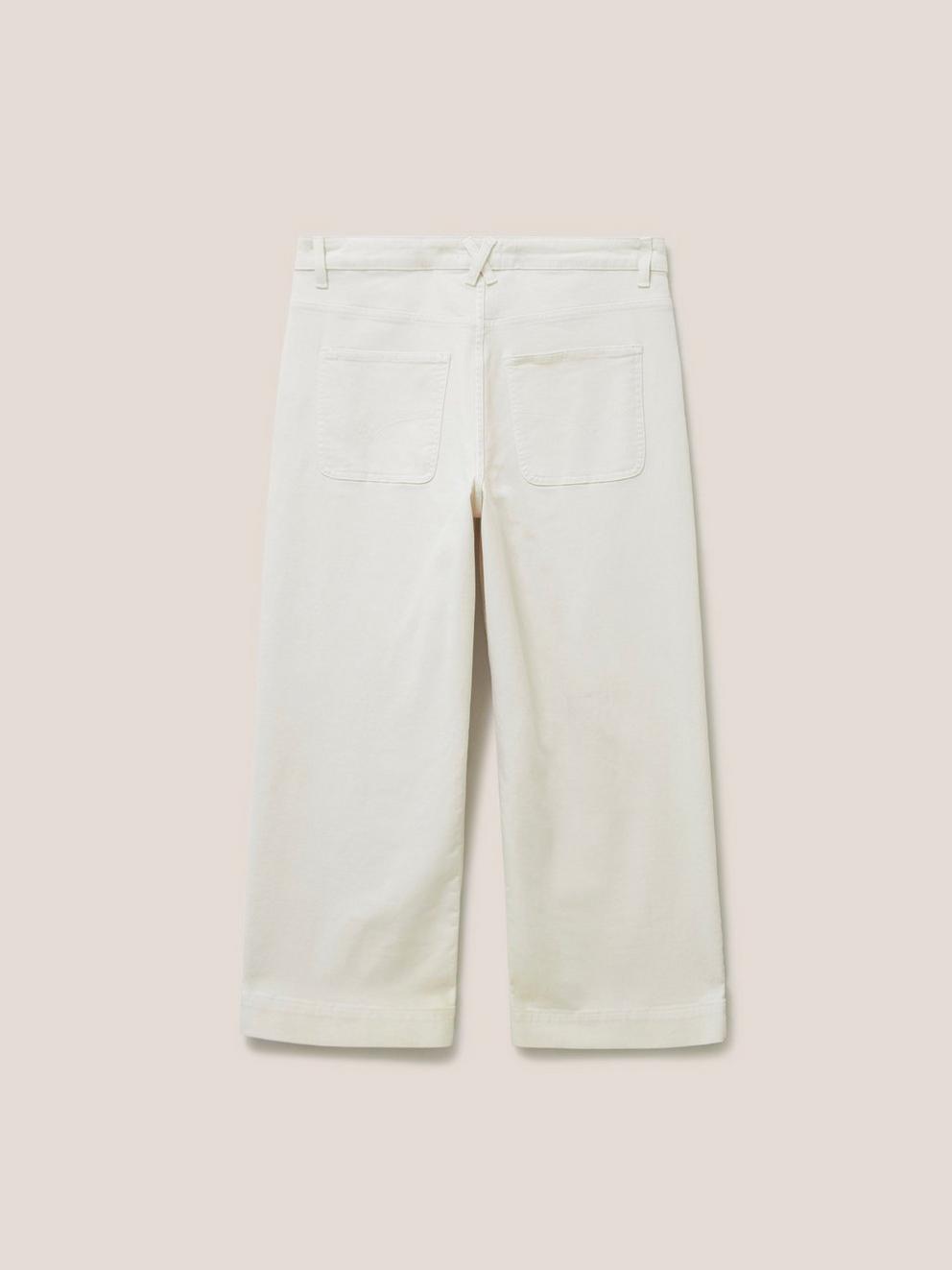 Tia Wide Leg Cropped Jean in LGT NAT - FLAT BACK