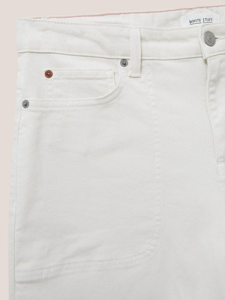 Tia Wide Leg Cropped Jean in LGT NAT - FLAT DETAIL