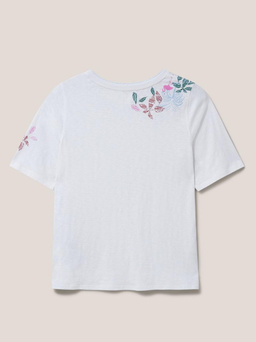 ANNABEL PRINT TEE in WHITE PR - FLAT BACK