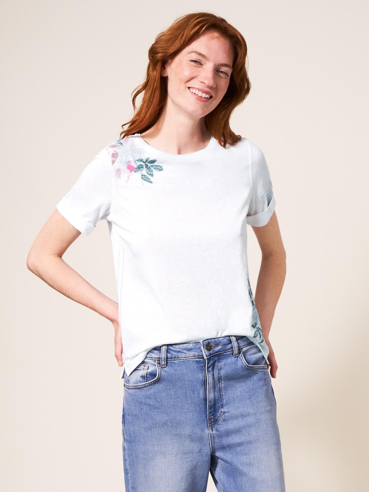 ANNABEL PRINT TEE in WHITE PR - LIFESTYLE