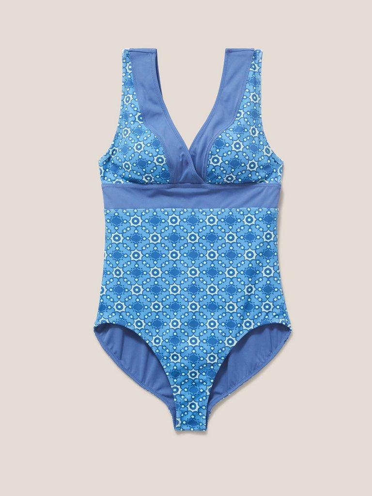 Sofia Reversible Swimsuit in BLUE MLT - FLAT FRONT