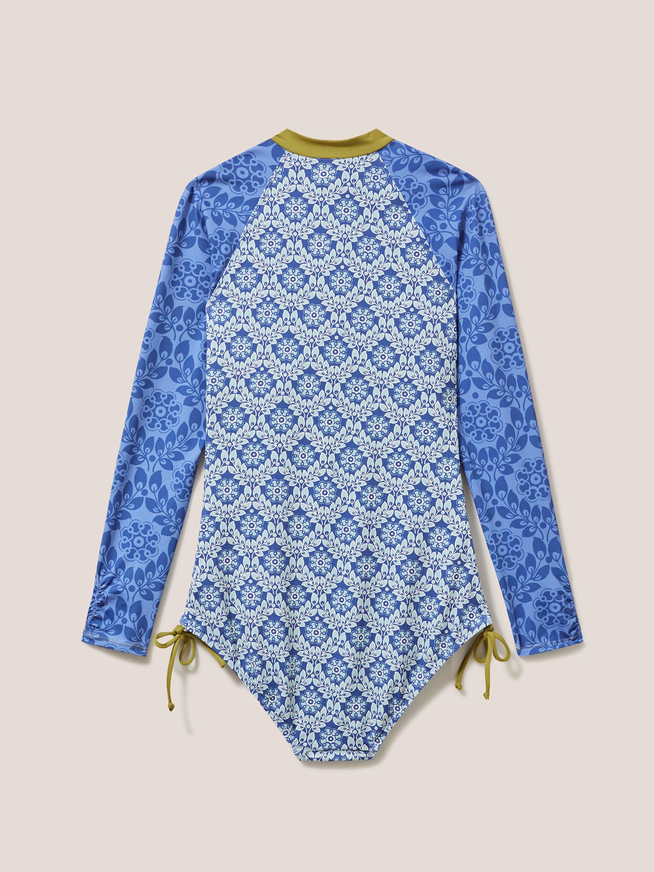 Berri Swimsuit in BLUE MLT - FLAT BACK