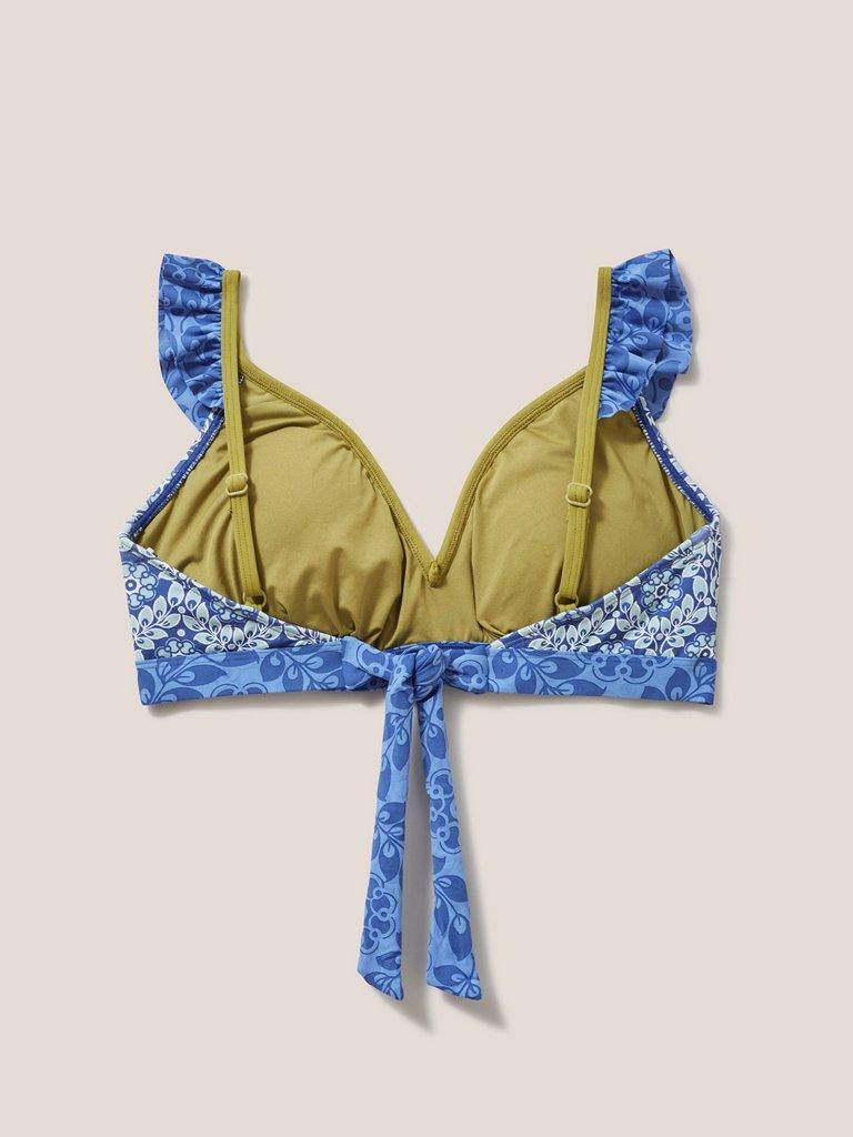 Beth Bikini Top in BLUE MLT - FLAT BACK