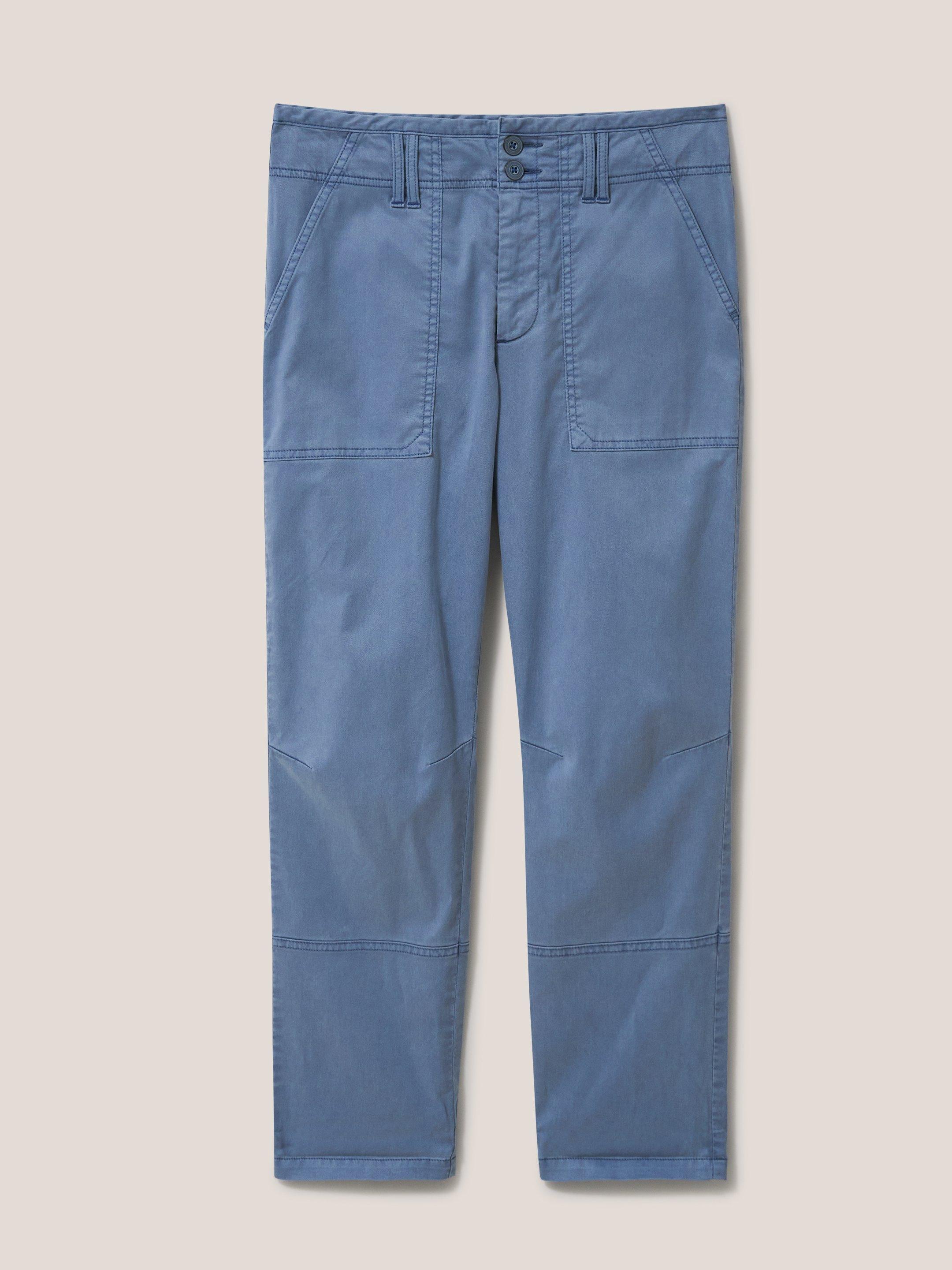 Blaire Trouser in LGT BLUE - FLAT FRONT