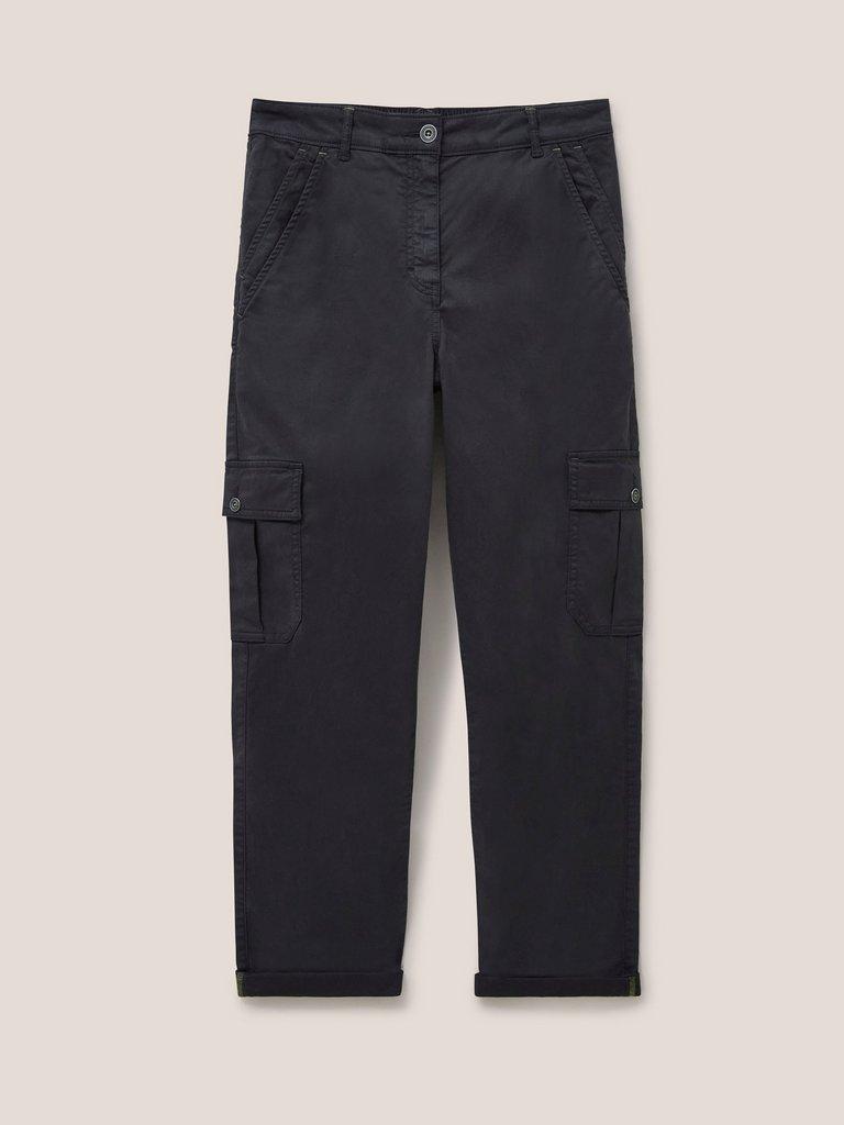 Everleigh Cargo Trouser in WASHED BLACK | White Stuff